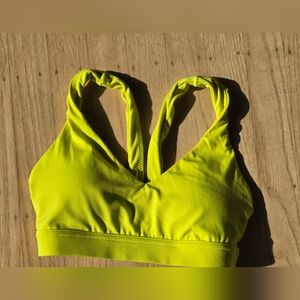 Offline by aerie Neon Yellow Sports Bra Size XS